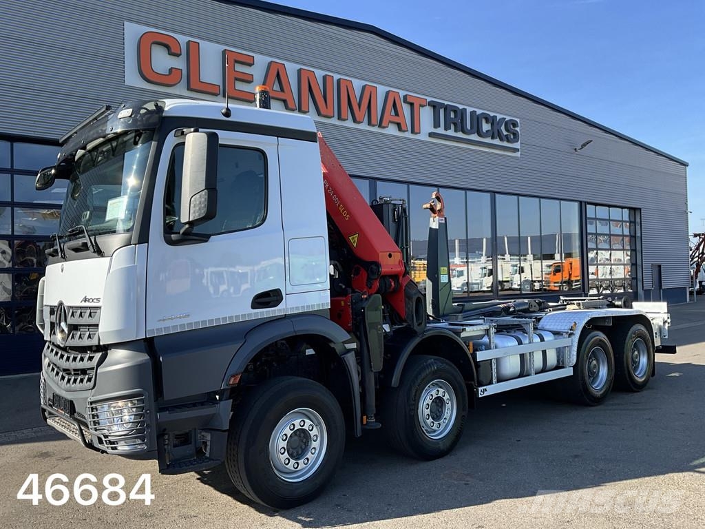Mercedes-Benz Arocs 4445 8x4 Palfinger 24 Tonmeter laadkraan 工程吊钩车