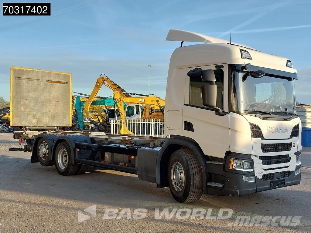 Scania P500 P 6X2 BDF Full Air Lift+Steering Axle 2500kg Cable lift demountable trucks