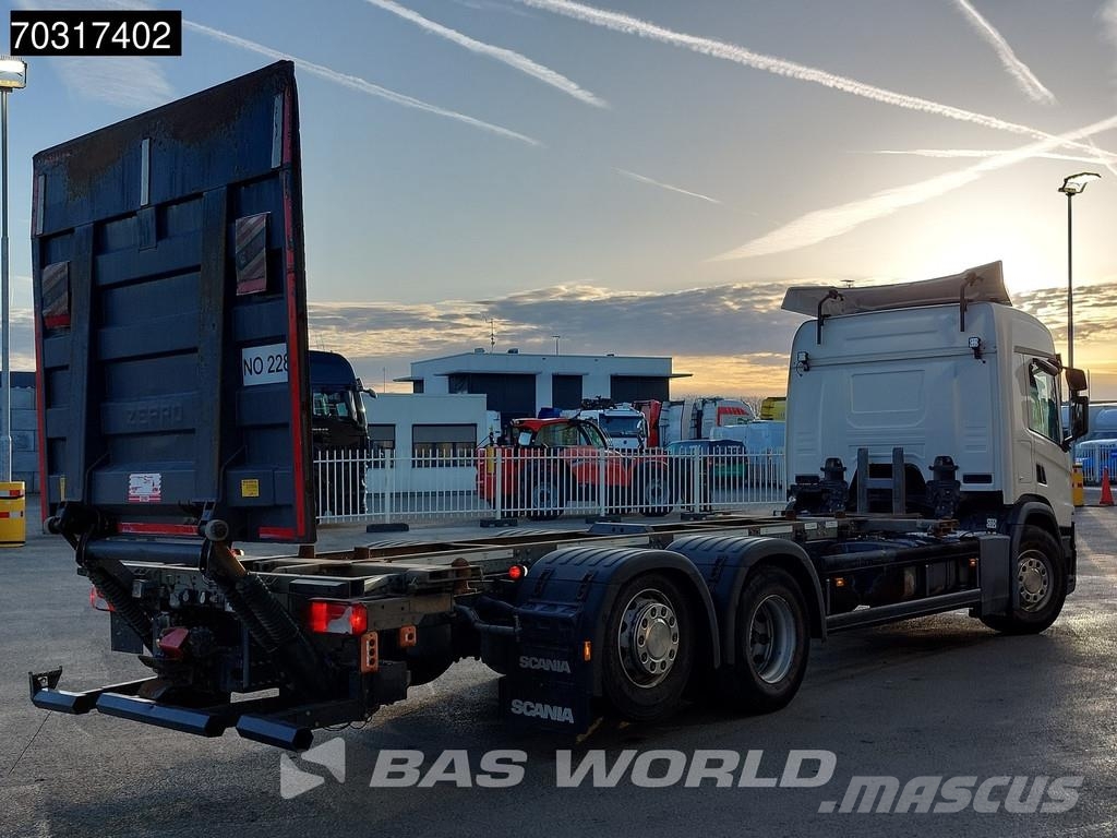 Scania P500 P 6X2 BDF Full Air Lift+Steering Axle 2500kg Cable lift demountable trucks