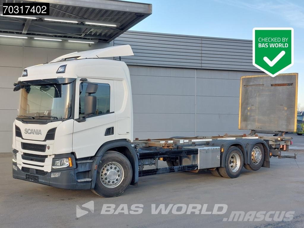 Scania P500 P 6X2 BDF Full Air Lift+Steering Axle 2500kg ケーブルリフト着脱式トラック