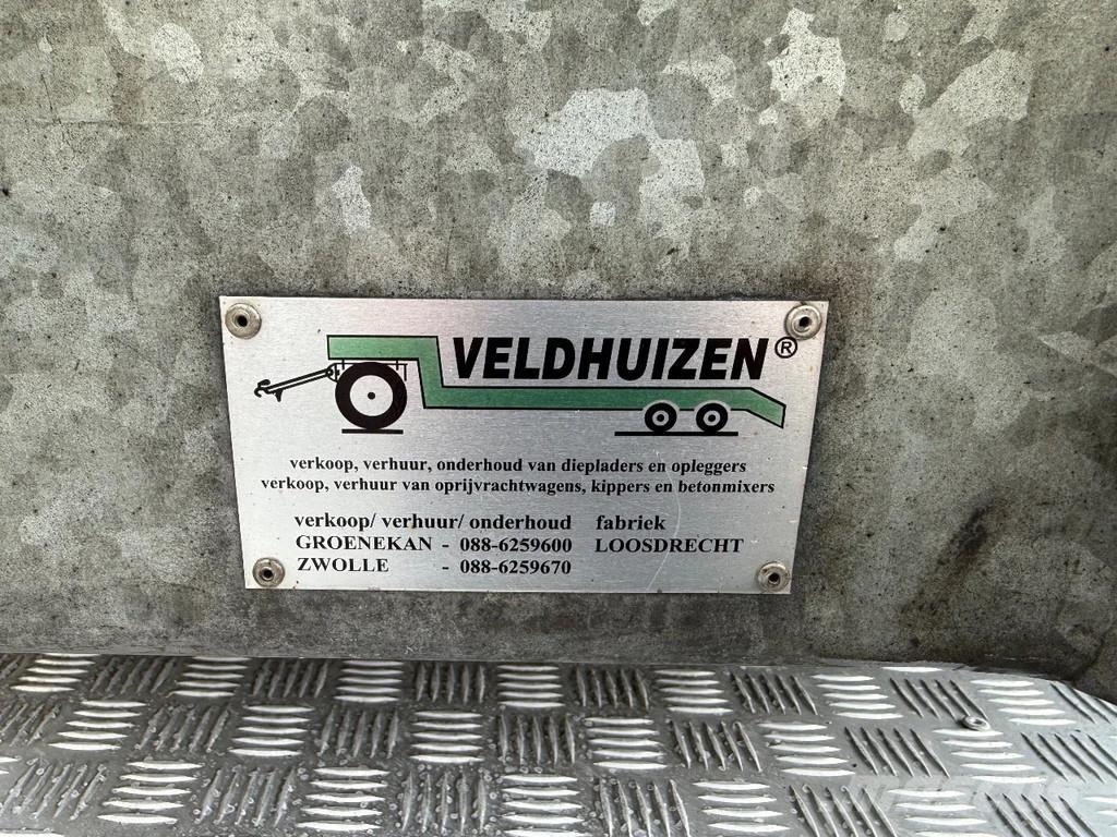 Veldhuizen P48-2 Knikkende semi dieplader (Laadvermogen 16.36 نصف مقطورة مسطحة منخفضة