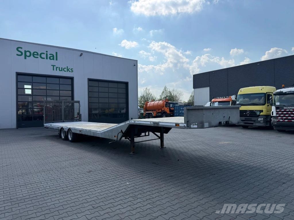 Veldhuizen P48-2 Knikkende semi dieplader (Laadvermogen 16.36 نصف مقطورة مسطحة منخفضة