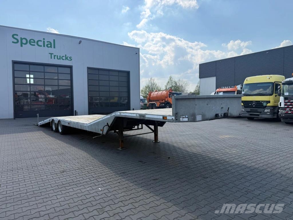 Veldhuizen P48-2 Knikkende semi dieplader (Laadvermogen 16.36 نصف مقطورة مسطحة منخفضة