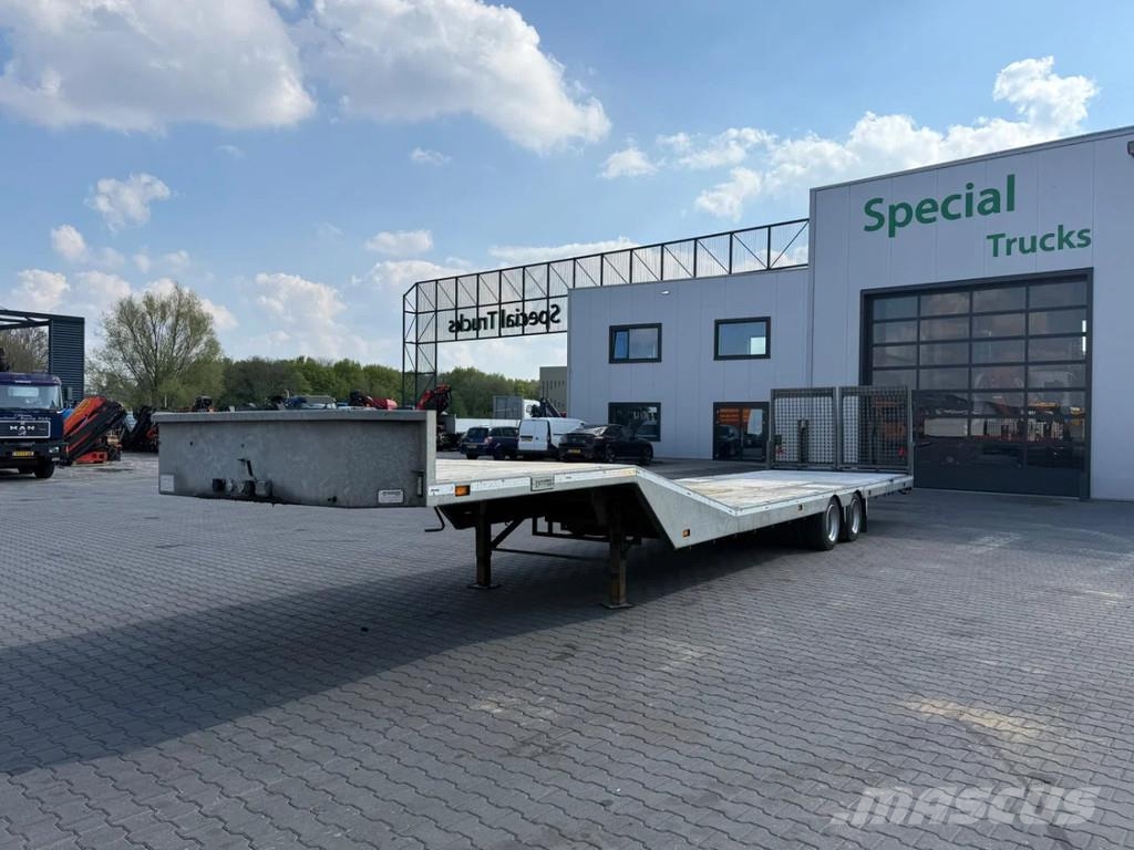 Veldhuizen P48-2 Knikkende semi dieplader (Laadvermogen 16.36 نصف مقطورة مسطحة منخفضة