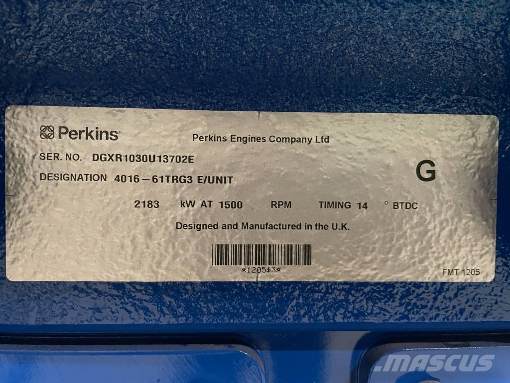 FG Wilson P2500-1E - 2500 kVA Surplus Genset - DPX-25085 柴油發電機