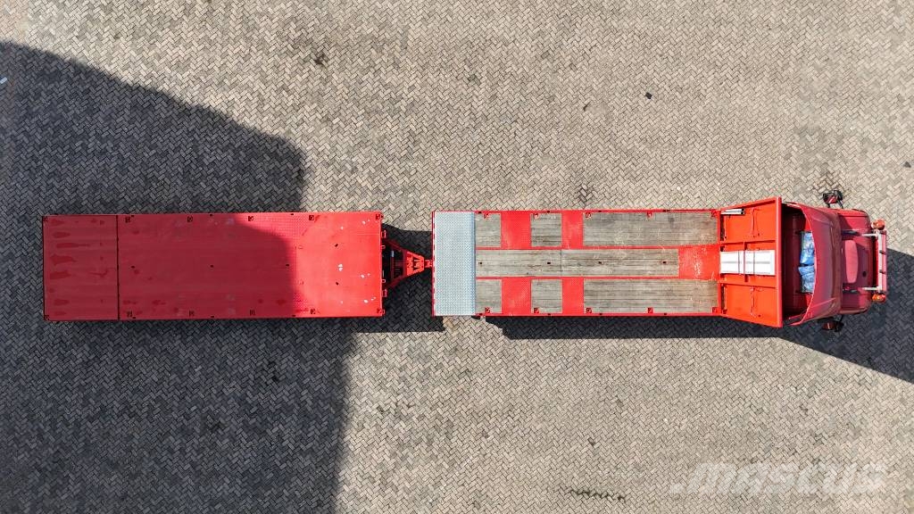 scania + Lako aanhanger 75cm laag. R450 Pritschenwagen/Pritschenwagen mit Seitenklappe