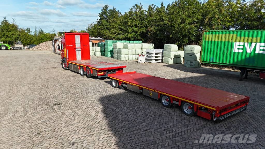 scania + Lako aanhanger 75cm laag. R450 Pritschenwagen/Pritschenwagen mit Seitenklappe