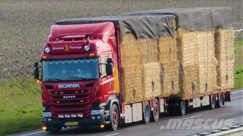 scania + Lako aanhanger 75cm laag. R450 Pritschenwagen/Pritschenwagen mit Seitenklappe