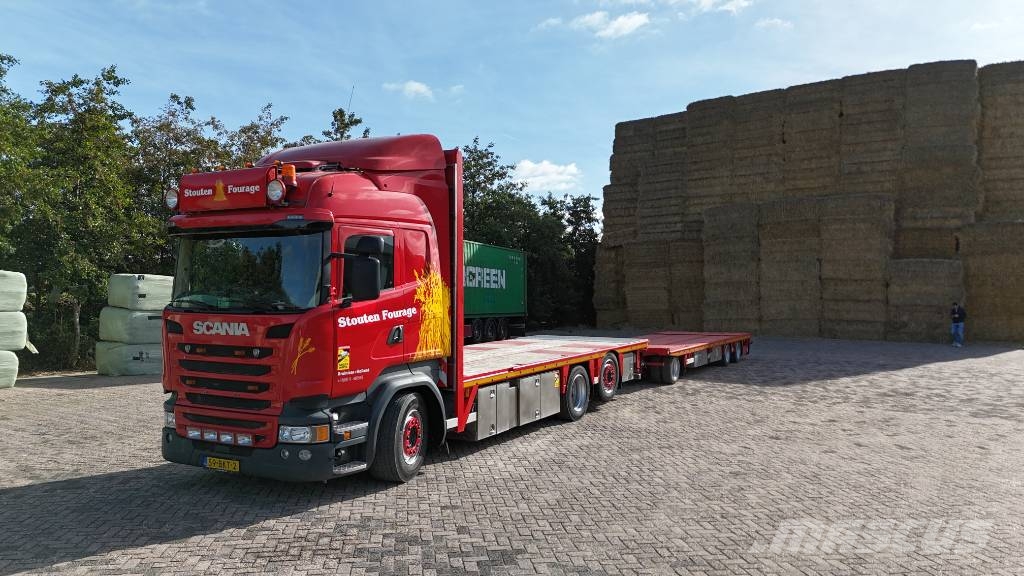 scania + Lako aanhanger 75cm laag. R450 Pritschenwagen/Pritschenwagen mit Seitenklappe