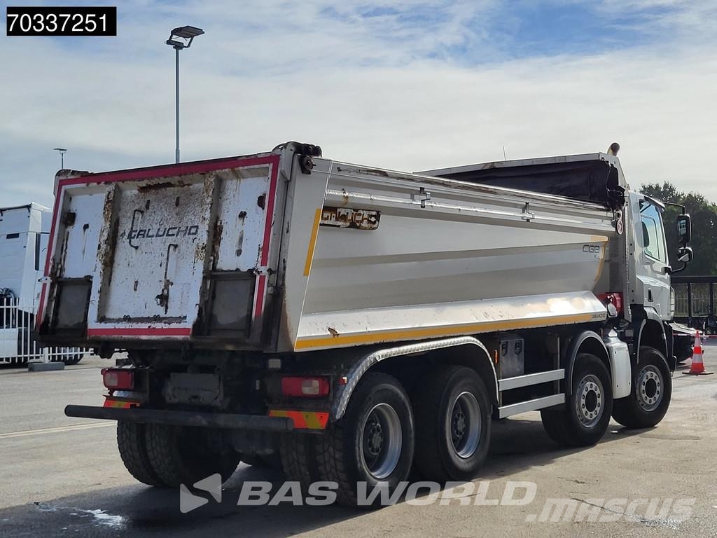 DAF CF 450 8X4 19m3 tipper steel suspension Big-Axle A Pašizgāzējs