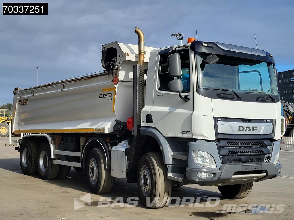 DAF CF 450 8X4 19m3 tipper steel suspension Big-Axle A Pašizgāzējs
