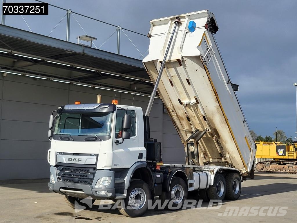 DAF CF 450 8X4 19m3 tipper steel suspension Big-Axle A Pašizgāzējs