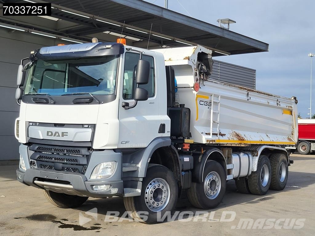DAF CF 450 8X4 19m3 tipper steel suspension Big-Axle A Pašizgāzējs