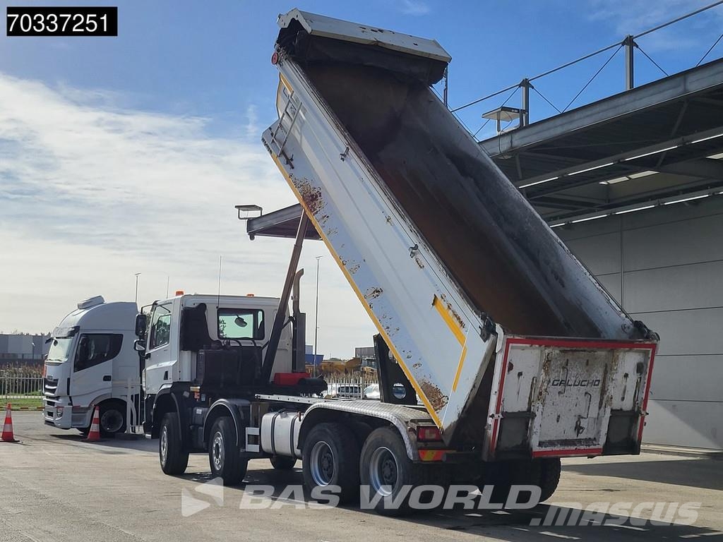 DAF CF 450 8X4 19m3 tipper steel suspension Big-Axle A Pašizgāzējs