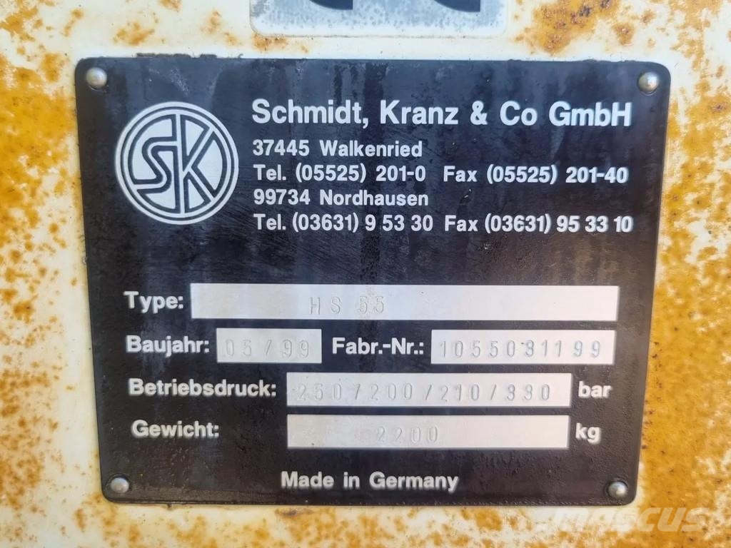Schmidt HS55 Openfront boormachine Oberflächenbohrgeräte