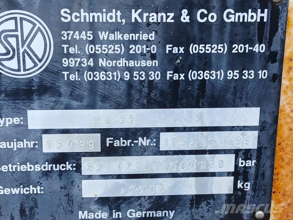 Schmidt HS55 Openfront boormachine Oberflächenbohrgeräte