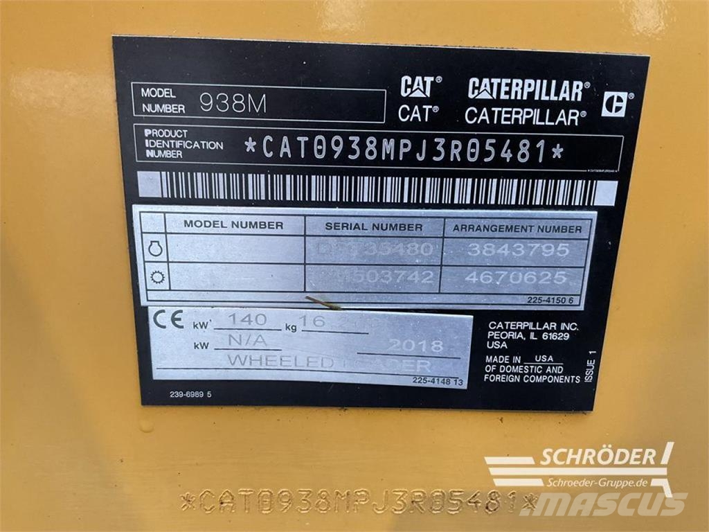 CAT 938 M Wheel loaders