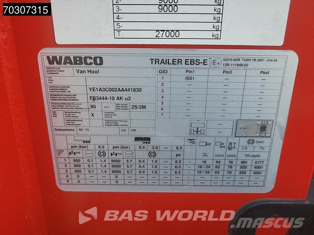 Van Hool S/00417 20Ft Containerchassis