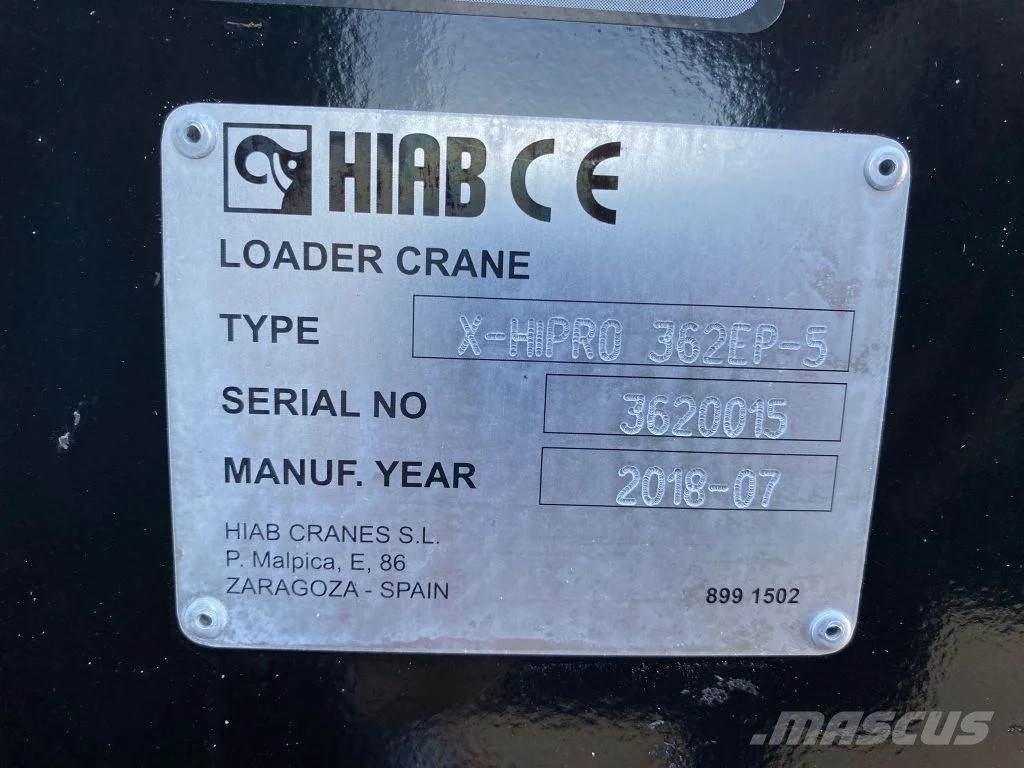 Scania G500 NGS 8X2 MET 3 ZIJDIGE KABELSYSTEEM + HIAB 362 Camiones grúa