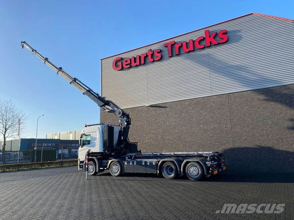 Scania G500 NGS 8X2 MET 3 ZIJDIGE KABELSYSTEEM + HIAB 362 Camiones grúa