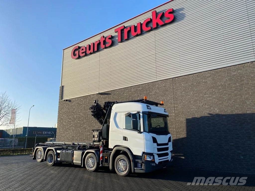 Scania G500 NGS 8X2 MET 3 ZIJDIGE KABELSYSTEEM + HIAB 362 Camiones grúa