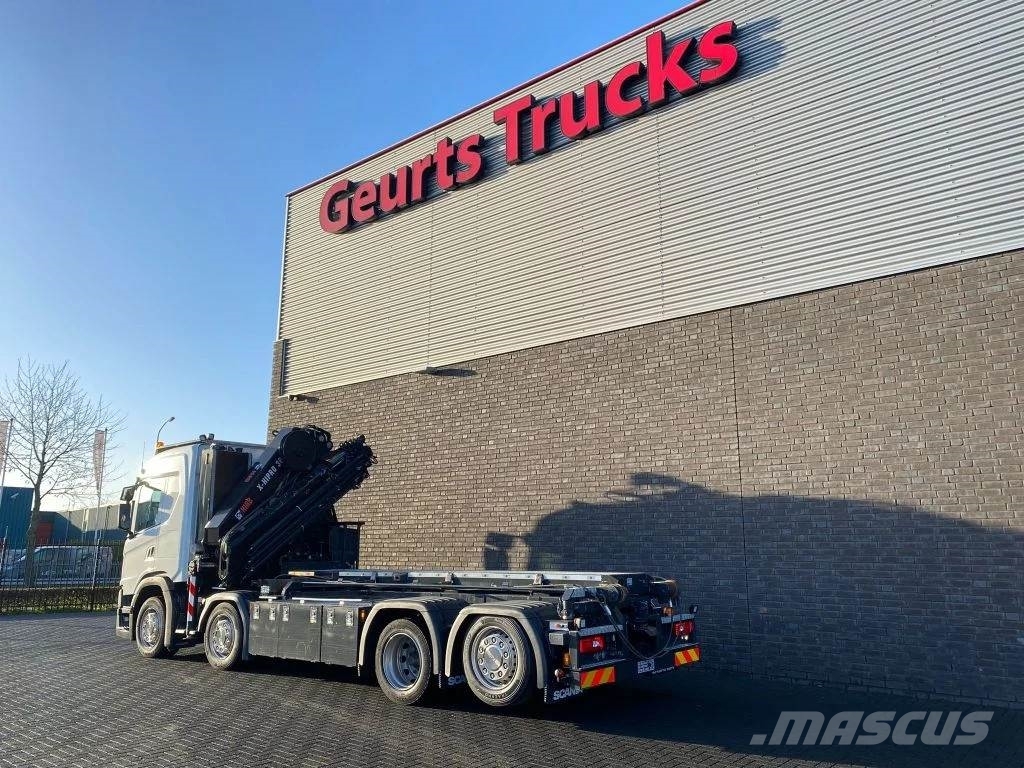 Scania G500 NGS 8X2 MET 3 ZIJDIGE KABELSYSTEEM + HIAB 362 Camiones grúa
