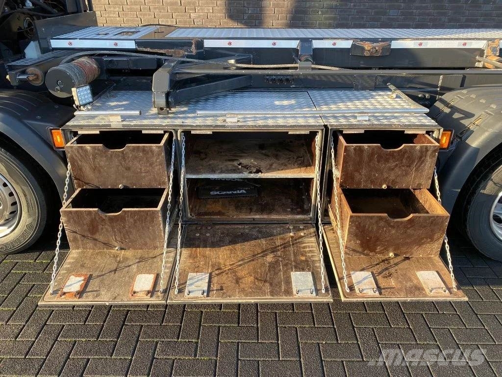 Scania G500 NGS 8X2 MET 3 ZIJDIGE KABELSYSTEEM + HIAB 362 Camiones grúa
