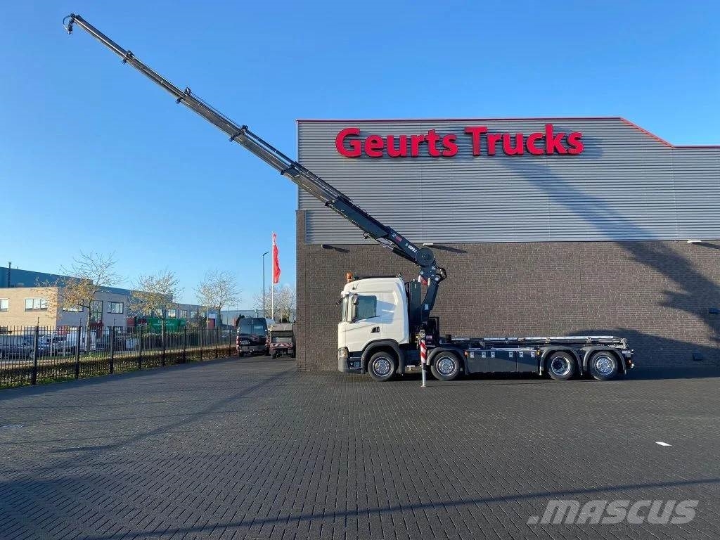 Scania G500 NGS 8X2 MET 3 ZIJDIGE KABELSYSTEEM + HIAB 362 Camiones grúa