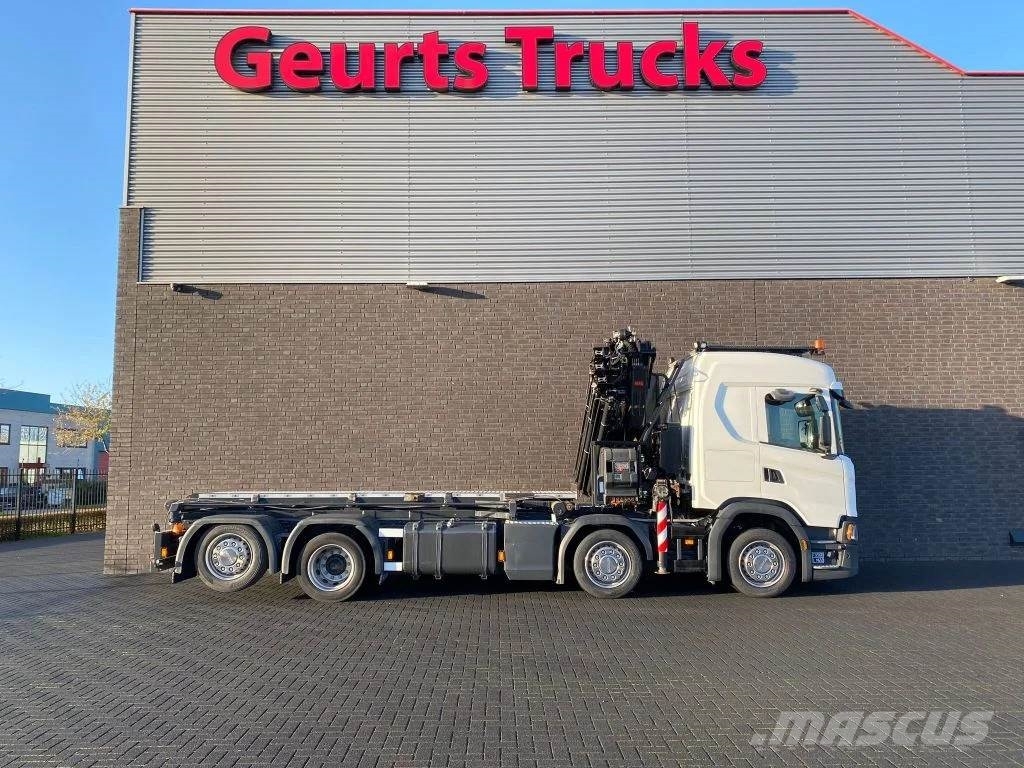 Scania G500 NGS 8X2 MET 3 ZIJDIGE KABELSYSTEEM + HIAB 362 Camiones grúa