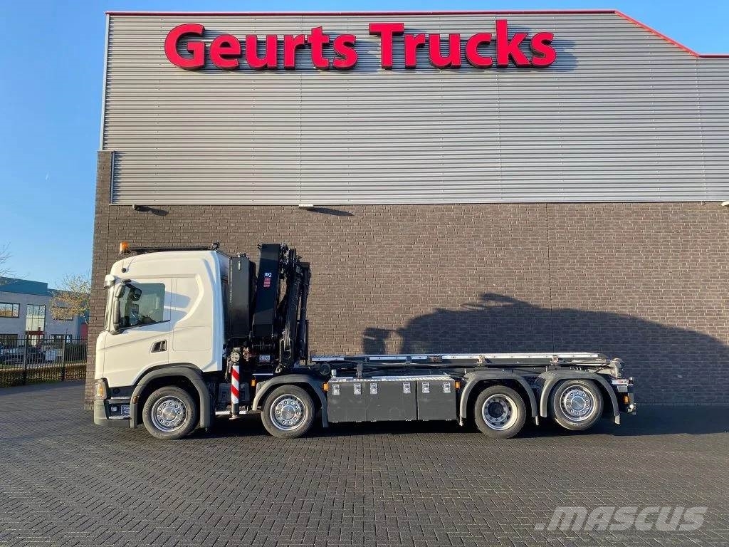 Scania G500 NGS 8X2 MET 3 ZIJDIGE KABELSYSTEEM + HIAB 362 Camiones grúa