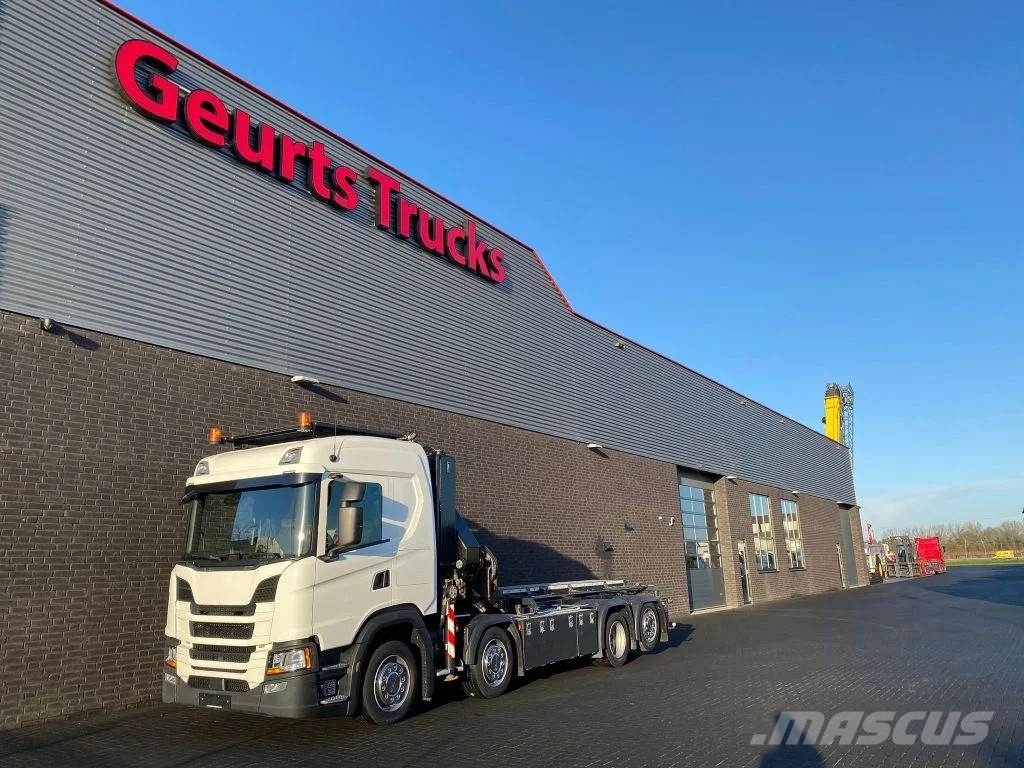 Scania G500 NGS 8X2 MET 3 ZIJDIGE KABELSYSTEEM + HIAB 362 Camiones grúa