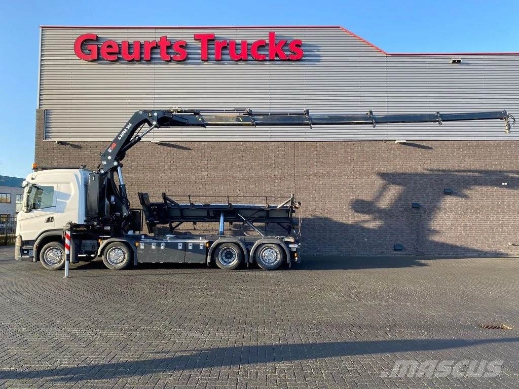 Scania G500 NGS 8X2 MET 3 ZIJDIGE KABELSYSTEEM + HIAB 362 Camiones grúa