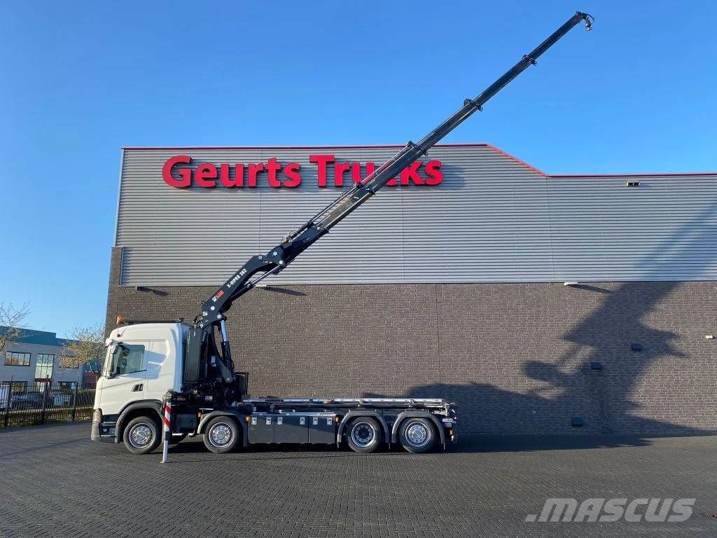 Scania G500 NGS 8X2 MET 3 ZIJDIGE KABELSYSTEEM + HIAB 362 Camiones grúa