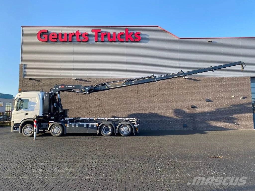 Scania G500 NGS 8X2 MET 3 ZIJDIGE KABELSYSTEEM + HIAB 362 Camiones grúa