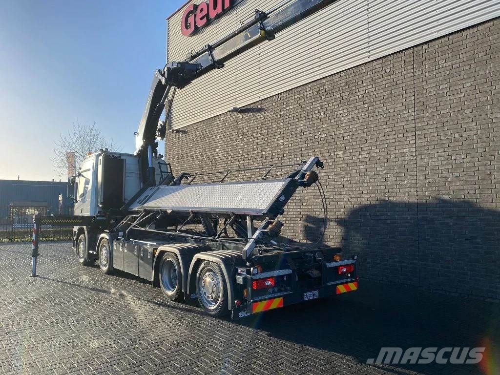 Scania G500 NGS 8X2 MET 3 ZIJDIGE KABELSYSTEEM + HIAB 362 Camiones grúa