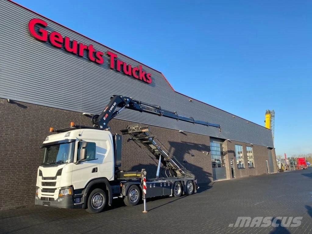 Scania G500 NGS 8X2 MET 3 ZIJDIGE KABELSYSTEEM + HIAB 362 Camiones grúa