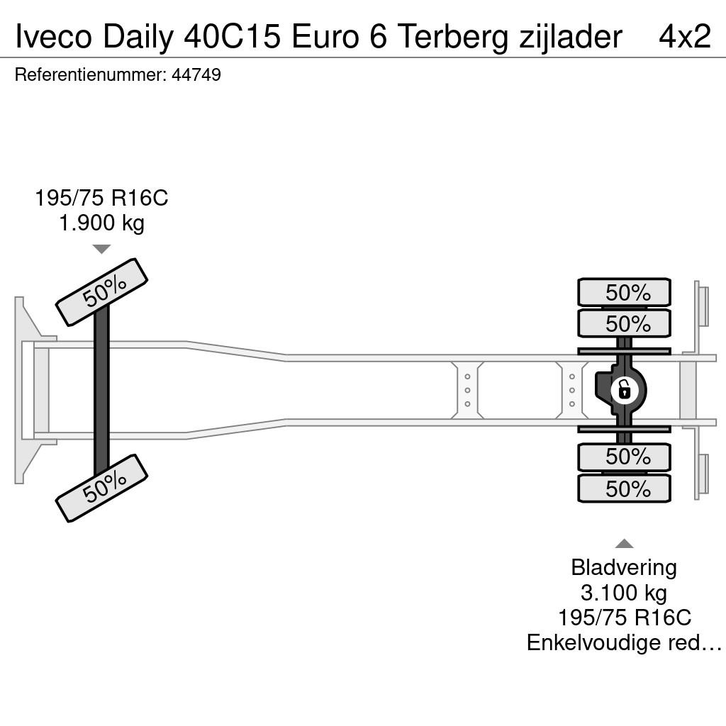 Iveco Daily 40C15 Euro 6 Terberg zijlader Camiones de basura