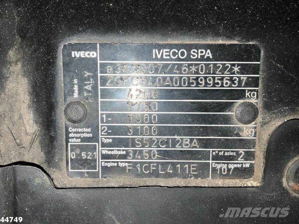 Iveco Daily 40C15 Euro 6 Terberg zijlader Camiones de basura
