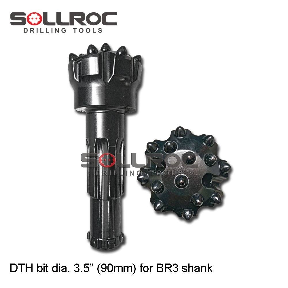 Sollroc Down the hole DTH drill bits Комплектуючі і запасні частини для бурових установок