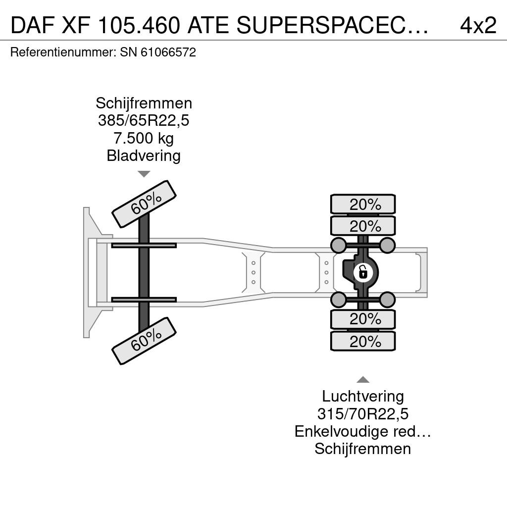 DAF XF 105.460 ATE SUPERSPACECAB (EURO 5 / ZF MANUAL G Sattelzugmaschinen