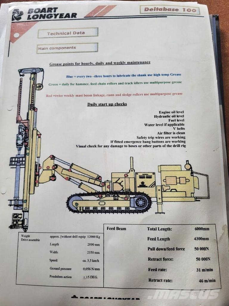 Boart Longyear DB100 重型鑽孔機
