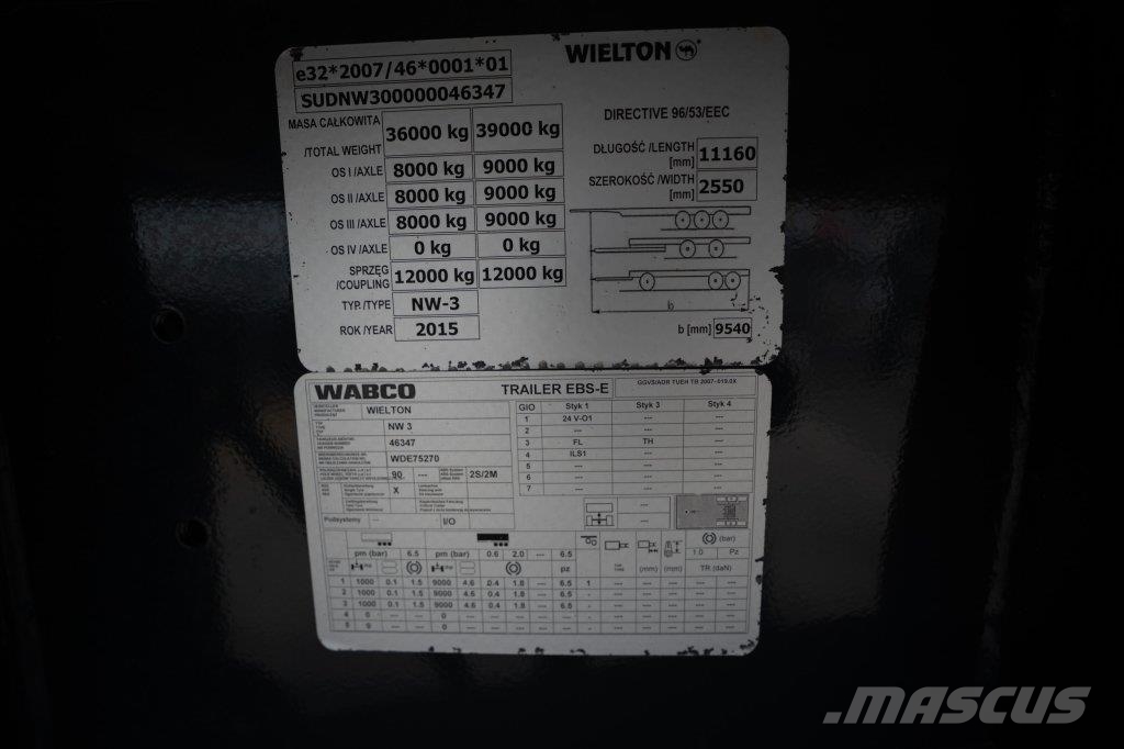 Wielton ALU - 52 M3 ( Grain/CEREALIERE) Kippladerauflieger