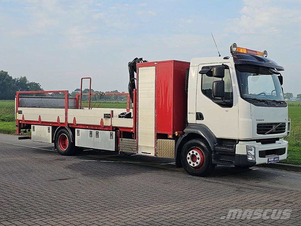 Volvo FL 240.12 MANUAL HIAB 033T Platformas/izkraušana no sāniem