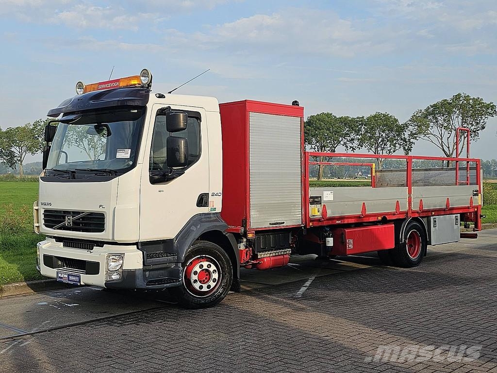 Volvo FL 240.12 MANUAL HIAB 033T Platformas/izkraušana no sāniem