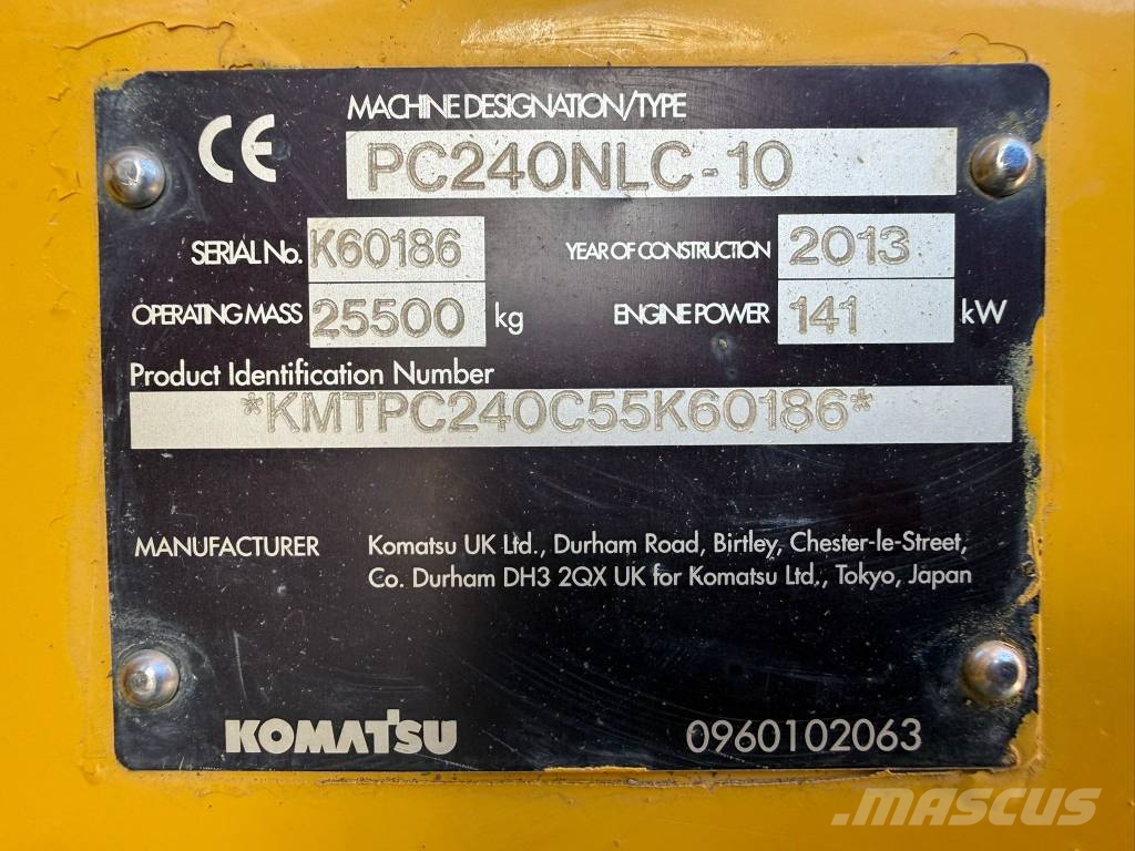 Komatsu PC 240 NLC-10 //BJ. 2013/12369H/ZSA/SW/Klima Εκσκαφείς με ερπύστριες