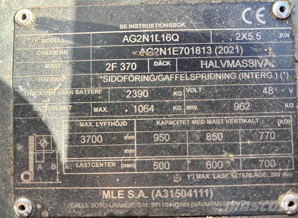 UniCarriers TX3-16L Electric forklifts
