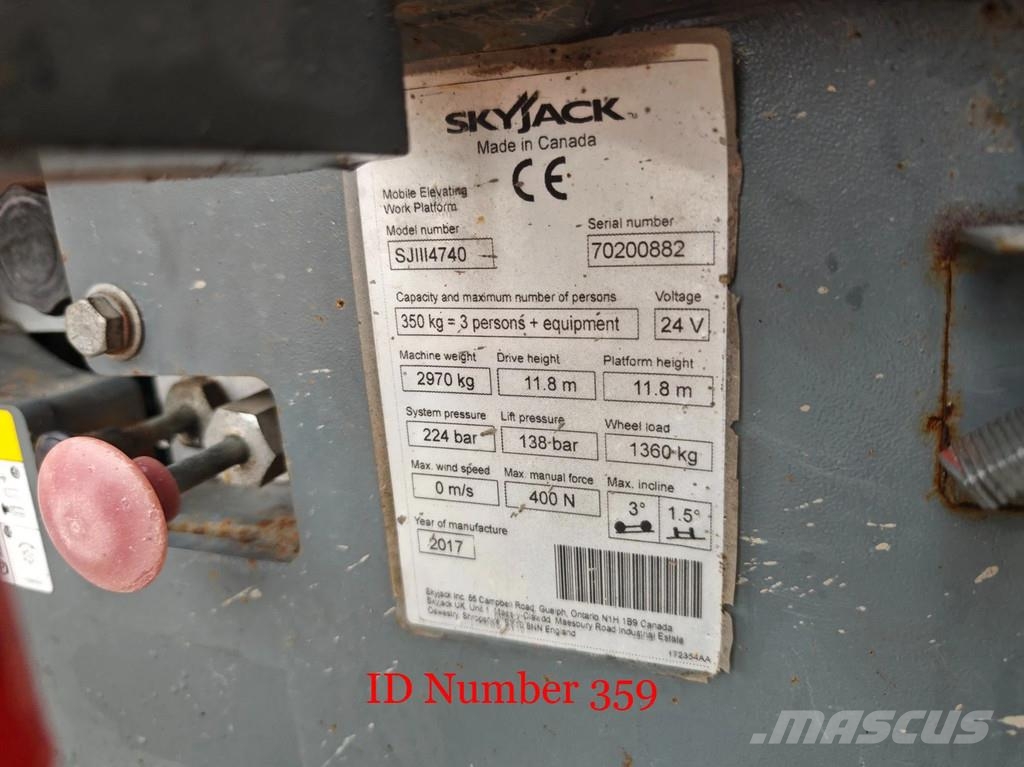 SkyJack SJIII 4740 Full Electric 2 Pieces! Підйомники-ножиці