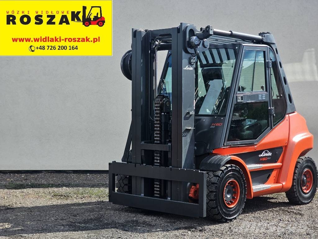 Linde H60D-03 Triplex Diesel heftrucks