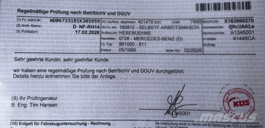 Mercedes-Benz Bronto Skilift s22 MDT 811 eco Teleskopbühne Arbei Ładowarki teleskopowe