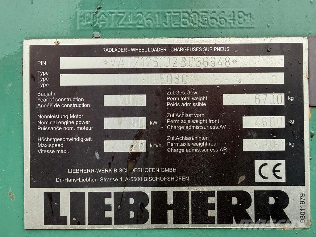 Liebherr L508C Wheel loaders